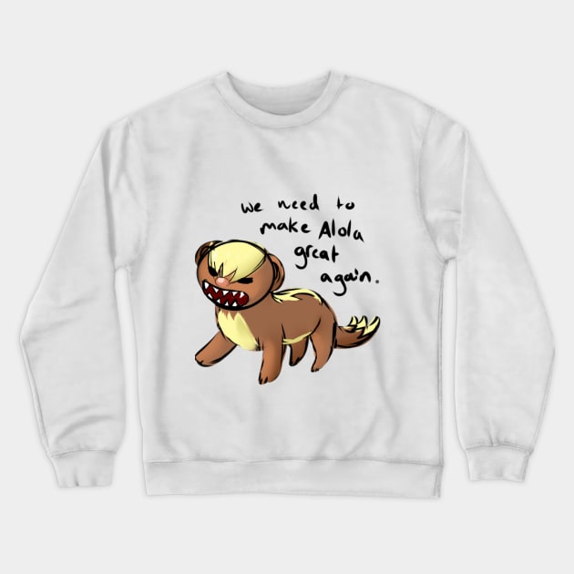 Weasle 4 President Crewneck Sweatshirt by PokeAnimeLover101